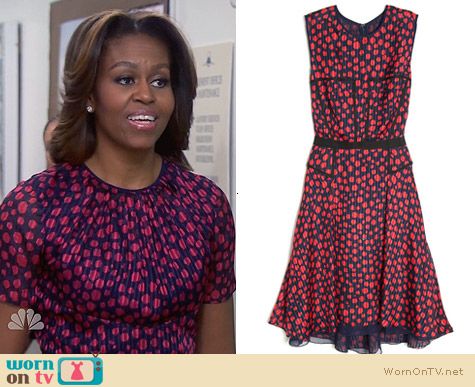 Jason Wu Dotty Dress worn by Michelle Obama on Parks & Rec