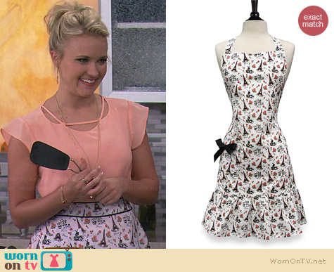 Jessie Steele Parisian Apron worn by Emily Osment on Young & Hungry