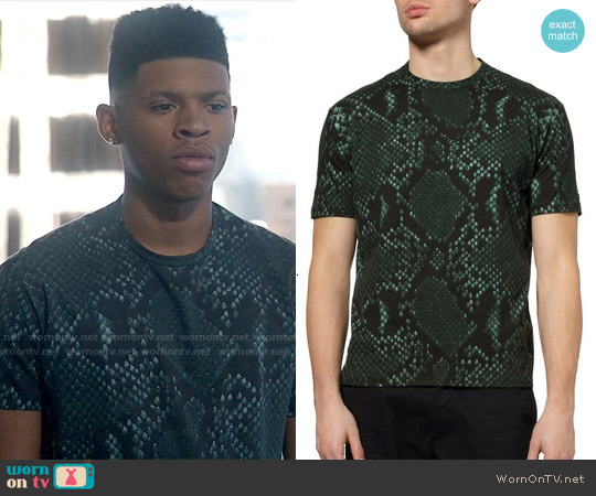 Jil Sander Python Print T-shirt worn by Hakeem Lyon (Bryshere Y. Gray) on Empire