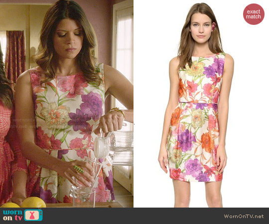 Jill Stuart Floral Print Dress worn by Xiomara Villanueva (Andrea Navedo) on Jane the Virgin