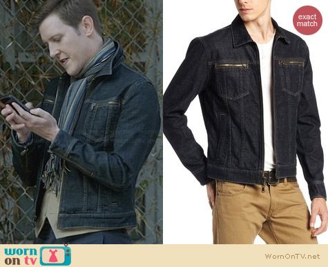 John Varvartos Denim Jacket worn by Gabriel Mann on Revenge