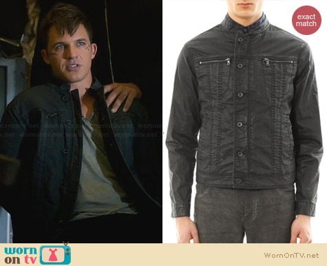 John Varvatos Coated Denim Jacket worn by Matt Lanter on Star-Crossed