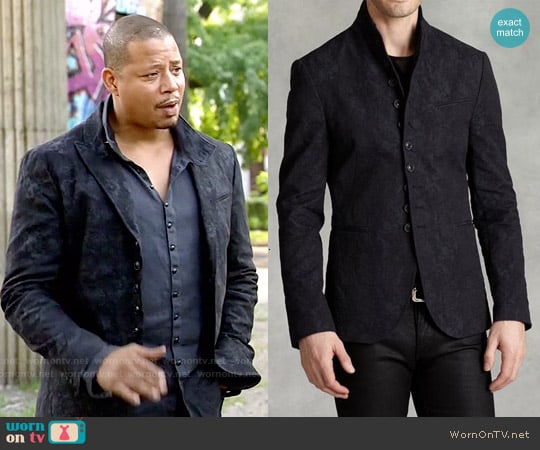 John Varvatos Peak Lapel Multi-Button Jacket worn by Lucious Lyon (Terrence Howard) on Empire