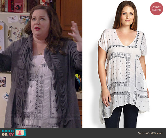 Johnny Was Bandana Tunic worn by Melissa McCarthy on Mike & Molly