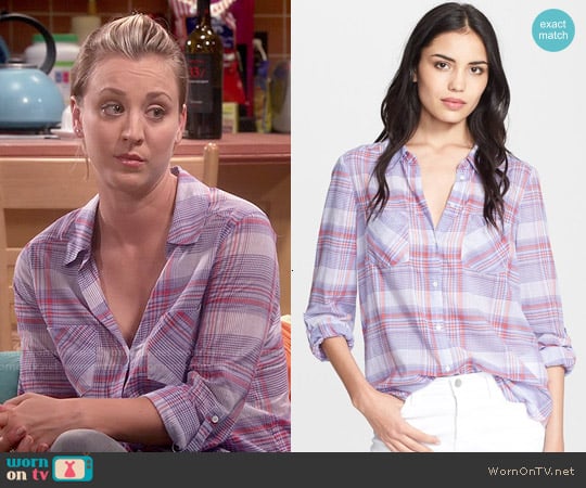 Joie 'Aidan' Shirt in Matisse worn by Penny Hofstadter (Kaley Cuoco) on The Big Bang Theory