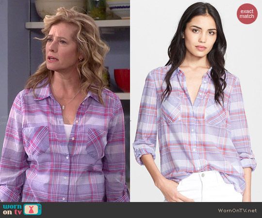 Joie Aidan Shirt worn by Vanessa Baxter (Nancy Travis) on Last Man Standing