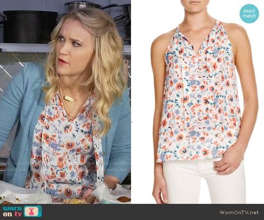 Joie 'Alcalla' Watercolor Top worn by Gabi Diamond (Emily Osment) on Young and Hungry