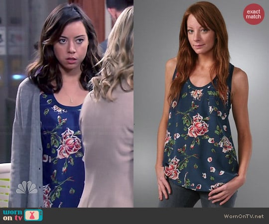 Joie Alicia Tank worn by Aubrey Plaza on Parks & Rec