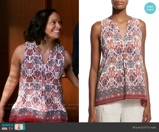 Joie Aruna Folkloric Top worn by Zoila Diaz (Judy Reyes) on Devious Maids