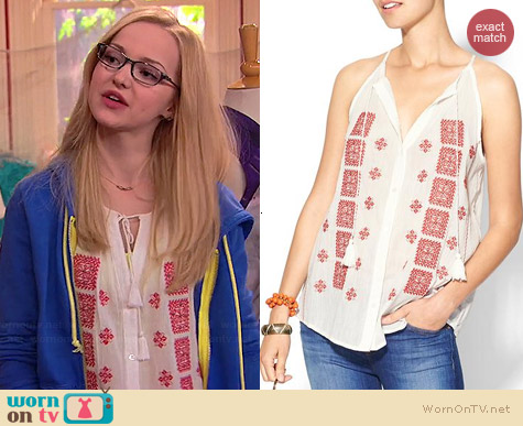 Joie Danelle Top worn by Dove Cameron on Liv & Maddie