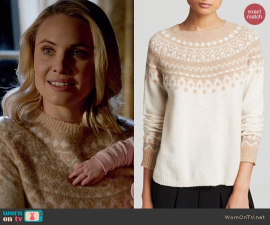 Joie Deedra Fair Isle Sweater worn by Leah Pipes on The Originals