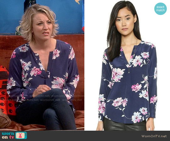 Joie Deon B Blouse worn by Penny Hofstadter (Kaley Cuoco) on The Big Bang Theory