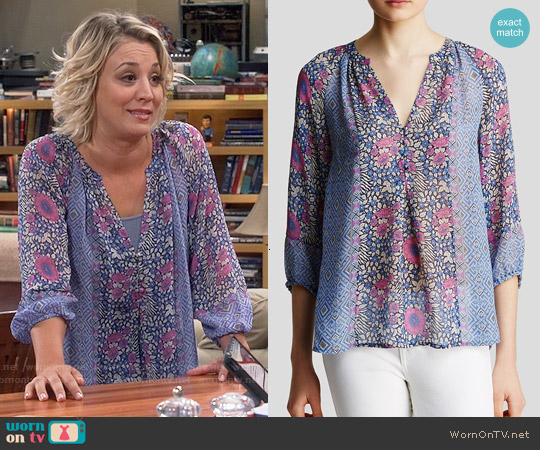 Joie Gloria Blouse worn by Penny Hofstadter (Kaley Cuoco) on The Big Bang Theory