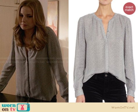 Joie Hanelle Blouse worn by Emily VanCamp on Revenge