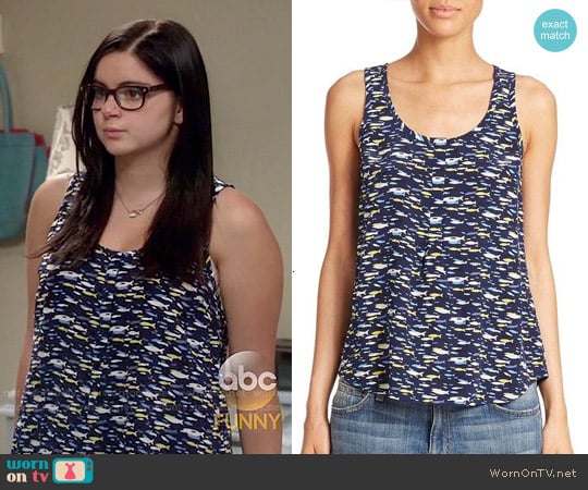 Joie Kaira Fish Print Tank worn by Alex Dunphy (Ariel Winter) on Modern Family