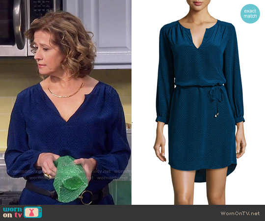 Joie Ksora Dress in Starry Night worn by Vanessa Baxter (Nancy Travis) on Last Man Standing