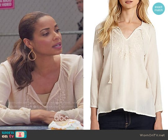 Joie Majorie Top worn by April Malloy (Rochelle Aytes) on Mistresses