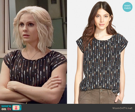 Joie Rancher Arrow Print Top worn by Liv Moore (Rose McIver) on iZombie