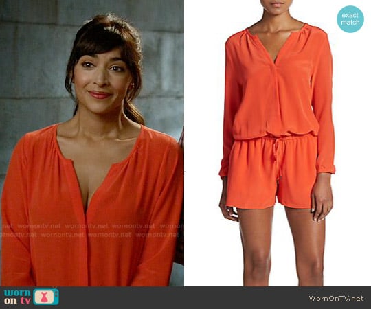 Joie Rialto Silk Jumpsuit worn by Cece Parekh (Hannah Simone) on New Girl