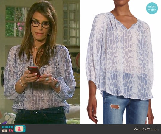 Joie Spherra Top worn by Hope Williams (Kristian Alfonso) on Days of our Lives