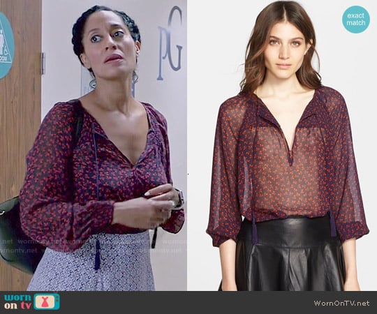 Joie Vivette Top worn by Rainbow Johnson (Tracee Ellis Ross) on Black-ish