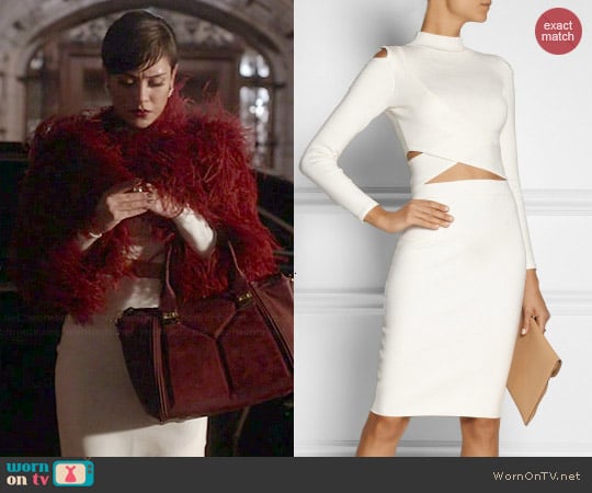 Jonathan Simkhai Cutout Stretch Knit Turtleneck Top and Skirt worn by Anika Calhoun (Grace Gealey) on Empire