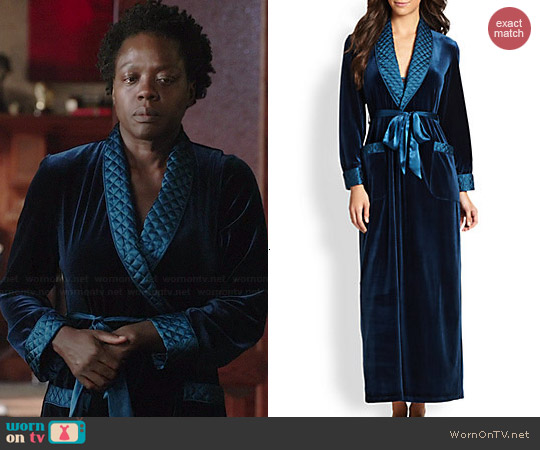 Jonquil Velvet Robe worn by Viola Davis on HTGAWM