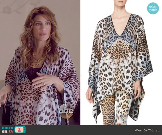 Just Cavalli Leopard Print Caftan worn by Calista Raines (Jennifer Esposito) on Mistresses