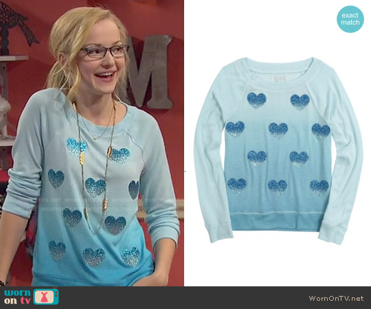 Justice Super Soft Foil Icon Top worn by Maddie Rooney (Dove Cameron) on Liv and Maddie