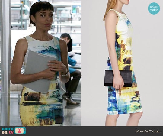 Karen Millen Mineral Print Dress worn by Camille Saroyan (Tamara Taylor) on Bones