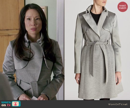 Karen Millen Classic Investment Collection Coat worn by Lucy Liu on Elementary