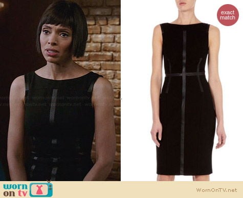 Karen Millen Contrast Panelled Shift Dress worn by Tamara Taylor on Bones