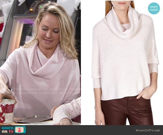 Karen Millen Cowl Neck Sweater worn by Sharon Newman (Sharon Case) on The Young and the Restless