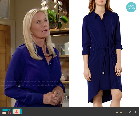 WornOnTV: Brooke’s blue shirtdress on The Bold and the Beautiful ...