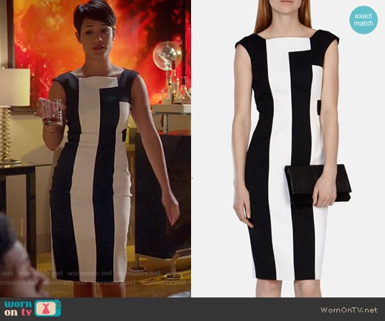 Karen Millen Vertical Stripe Panelled Dress worn by Anika Calhoun (Grace Gealey) on Empire