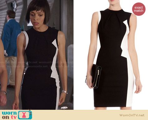 Karen Millen Zig Zag Graphic Pencil Dress worn by Tamara Taylor on Bones