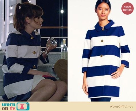 Kate Spade Franny Coat worn by Zooey Deschanel on New Girl