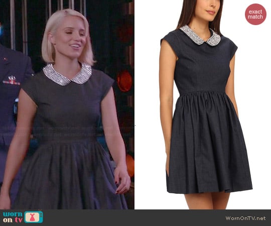 Kate Spade Kimberly Denim Dress worn by Dianna Agron on Glee