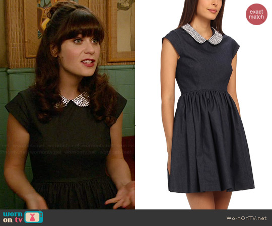 Kate Spade Kimberly Dress worn by Zooey Deschanel on New Girl