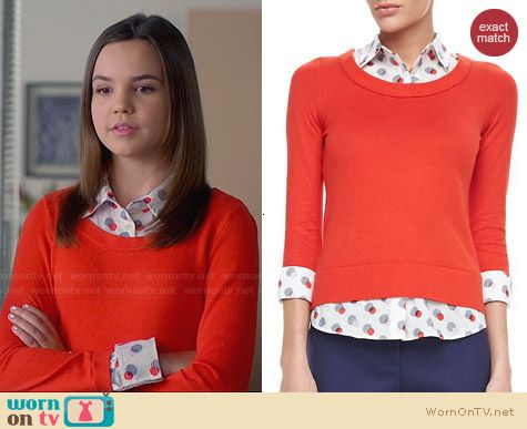 Kate Spade Yardley Sweater worn by Bailee Madison on Trophy Wife