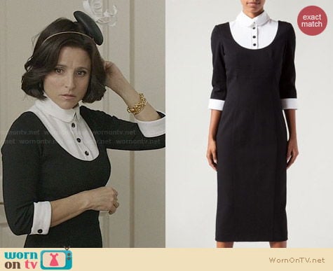 L'Wren Scott Fitted Tuxedo Dress worn by Julia Louis Dreyfus on Veep