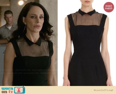 L'Wren Scott Sheer Yoke Dress worn by Madeleine Stowe on Revenge