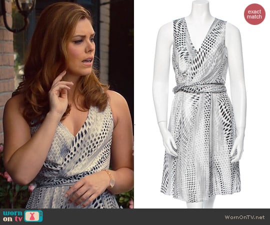 L'Agence Spot Print Dress worn by Kaitlyn Black on Hart of Dixie