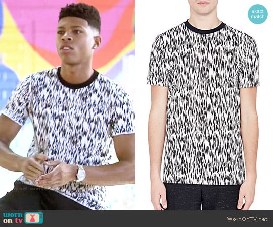 Lanvin Abstract Animal Print T-Shirt worn by Hakeem Lyon (Bryshere Y. Gray) on Empire