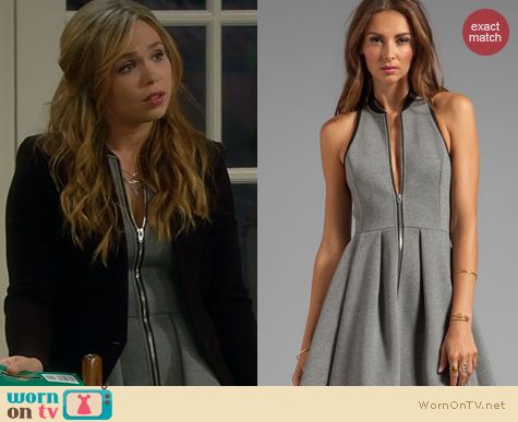 Last Man Standing Fashion: T by Alexander Wang zip front dress worn by Amanda Fuller