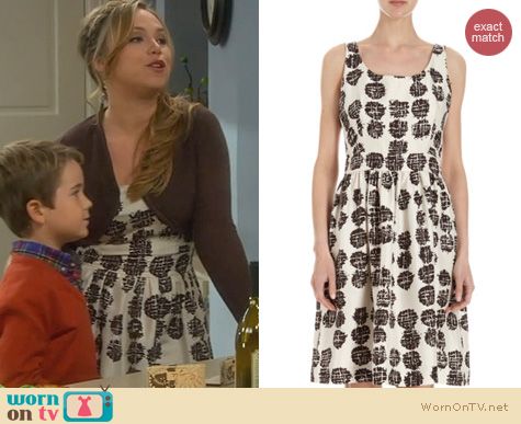 Last Man Standing Fashion: Barneys New York Abstract Dots Dress worn by Amanda Fuller