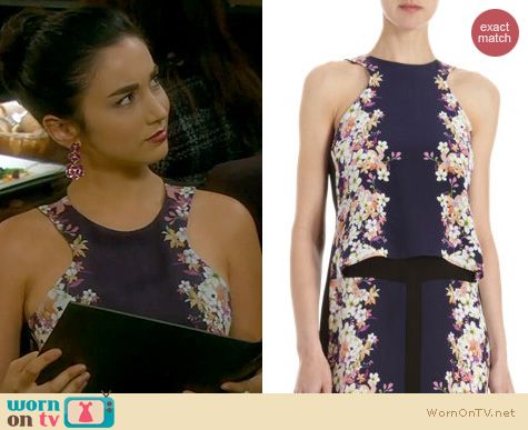 Last Man Standing Fashion: ICB Floral Print Layered Tank Dress worn by Molly Ephraim