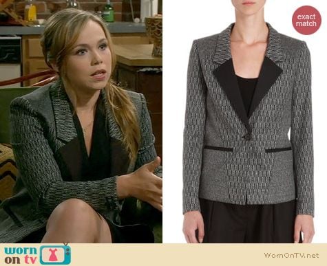 Last Man Standing Fashion: ICB Herringbone Jacket worn by Amanda Fuller