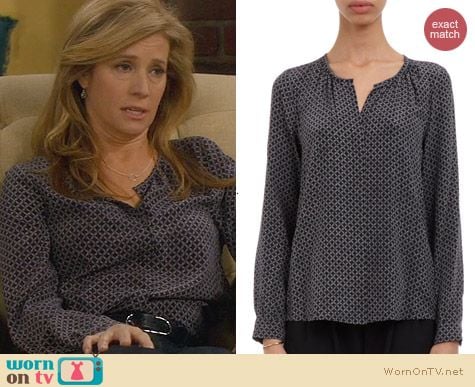 Last Man Standing Fashion: Joie Natelle Blouse worn by Nancy Travis