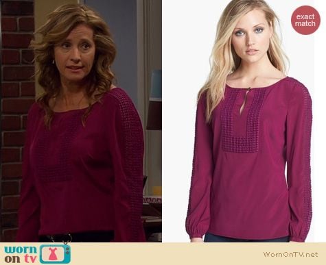 Last Man Standing Fashion: Tory Burch Lillian blouse worn by Nancy Travis